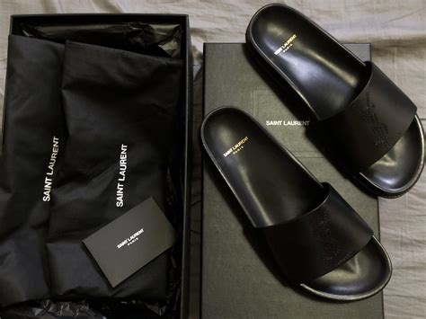 ysl fur sandals|ysl sandals men.